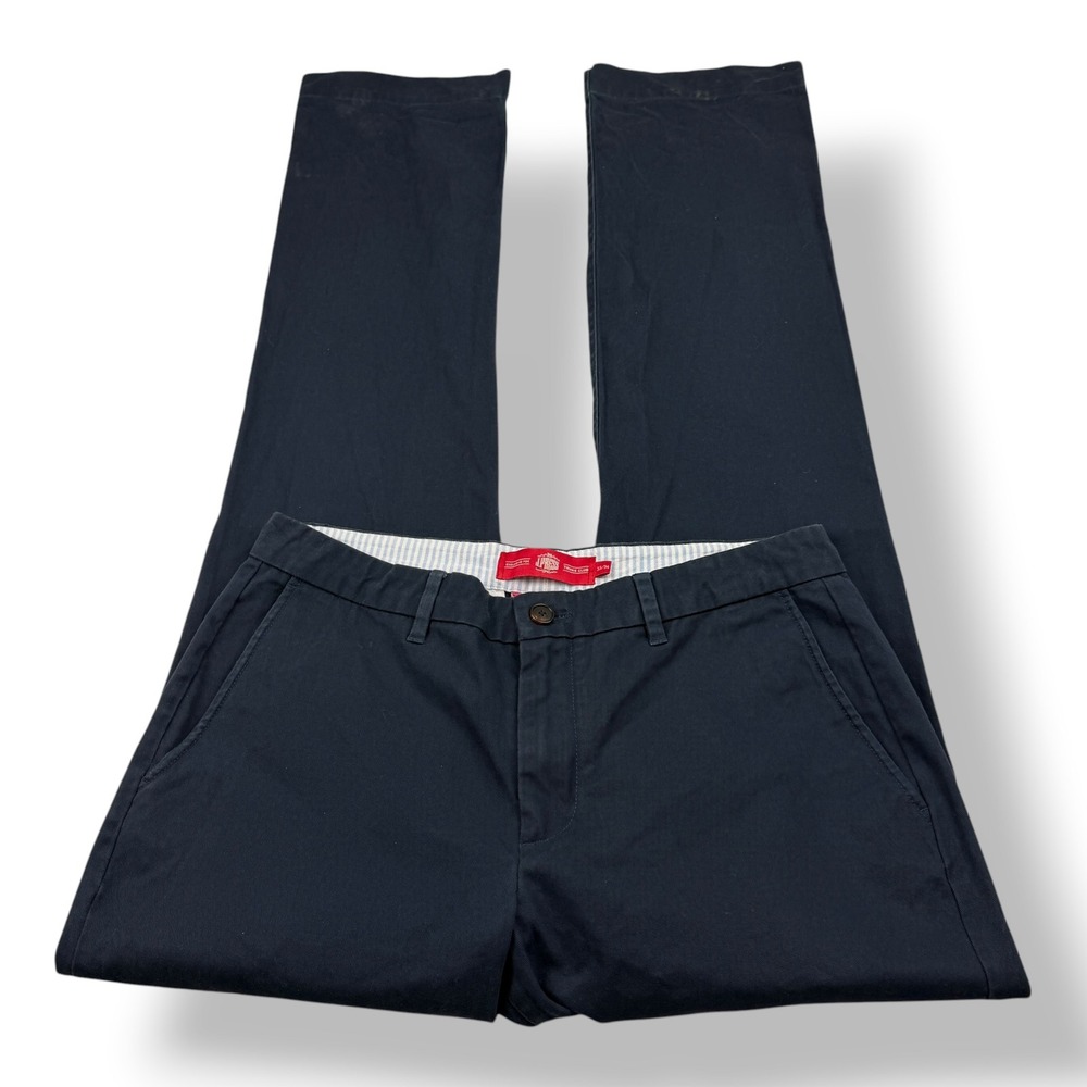 J.‎ Press Trunk Club Mens Navy Blue 100% Cotton Chino Pants Slim Fit 33x36